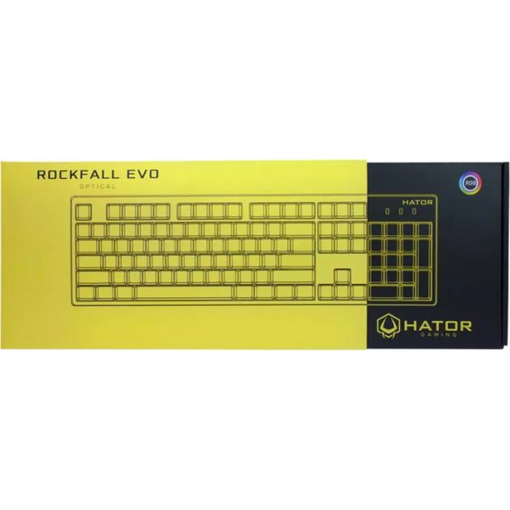 Клавиатура Hator Rockfall EVO Kailh Optical White (HTK-615) - 5 Клавиатура Hator Rockfall EVO Kailh Optical White (HTK-615) - 5