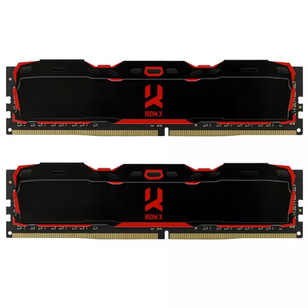 Модуль памяти для компьютера DDR4 8GB (2x4GB) 3000 MHz IRDM Black Goodram (IR-X3000D464L16S/8GDC)