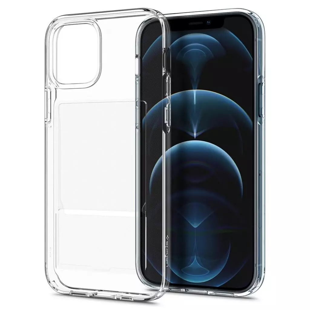 Чехол для моб. телефона Spigen iPhone 12 /12 Pro Crystal Slot, Crystal Clear (ACS02576) - 2 Чехол для моб. телефона Spigen iPhone 12 /12 Pro Crystal Slot, Crystal Clear (ACS02576) - 2