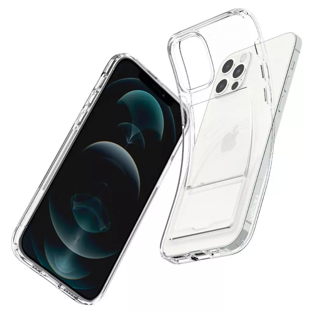 Чехол для моб. телефона Spigen iPhone 12 /12 Pro Crystal Slot, Crystal Clear (ACS02576) - 3 Чехол для моб. телефона Spigen iPhone 12 /12 Pro Crystal Slot, Crystal Clear (ACS02576) - 3