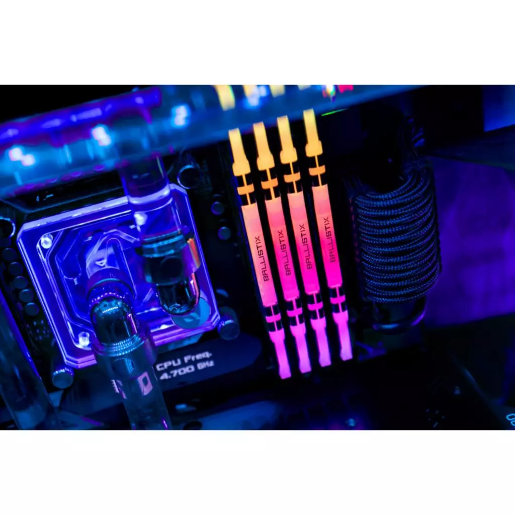 Модуль памяти для компьютера DDR4 64GB (2x32GB) 3200 MHz Ballistix Black RGB Micron (BL2K32G32C16U4BL) - 1 Модуль памяти для компьютера DDR4 64GB (2x32GB) 3200 MHz Ballistix Black RGB Micron (BL2K32G32C16U4BL) - 1