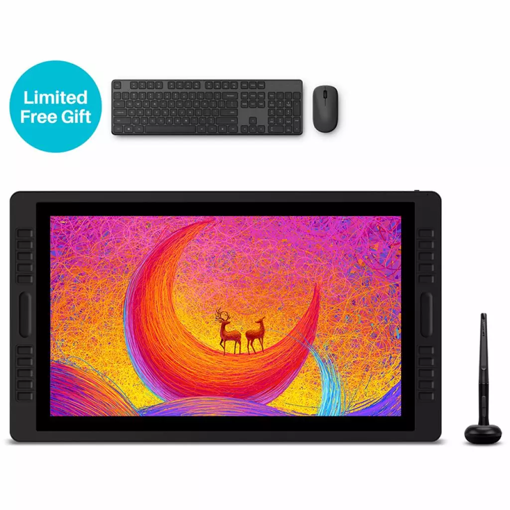Планшет-монитор Huion Kamvas Studio 22 + клавиатура и мышь (KS2201) - 1 Планшет-монитор Huion Kamvas Studio 22 + клавиатура и мышь (KS2201) - 1