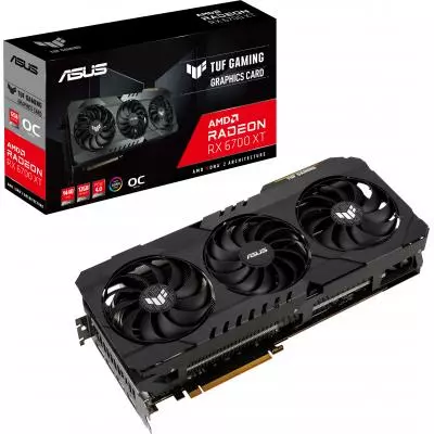 Видеокарта ASUS Radeon RX 6700 XT 12Gb TUF OC GAMING (TUF-RX6700XT-O12G-GAMING)