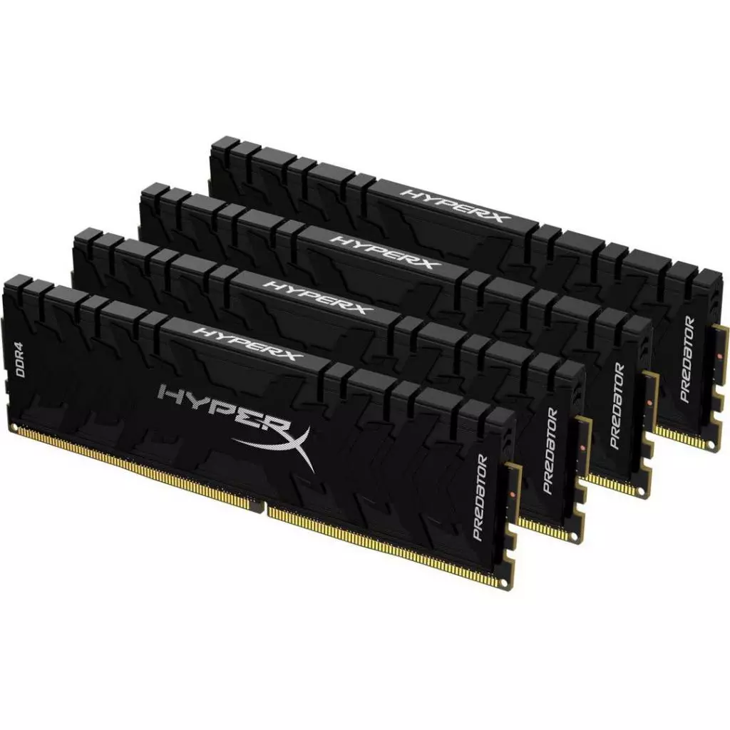 Модуль памяти для компьютера DDR4 64GB (4x16GB) 3600 MHz HyperX Predator Black Kingston Fury (ex.HyperX) (HX436C17PB3K4/64) - 1 Модуль памяти для компьютера DDR4 64GB (4x16GB) 3600 MHz HyperX Predator Black Kingston Fury (ex.HyperX) (HX436C17PB3K4/64) - 1
