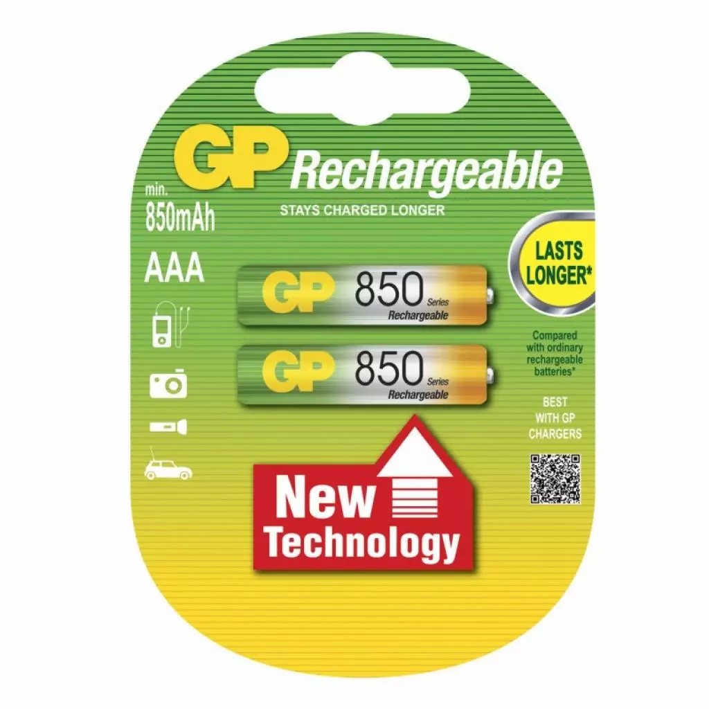 Аккумулятор Gp AAA R03 850mAh * 2 (85AAAHC-UC2 / 4891199061431)
