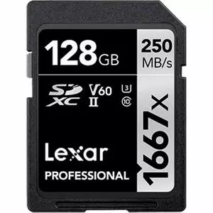 Карта памяти Lexar 128GB SDHC class 10 UHS-II 1667x (LSD128CB1667)