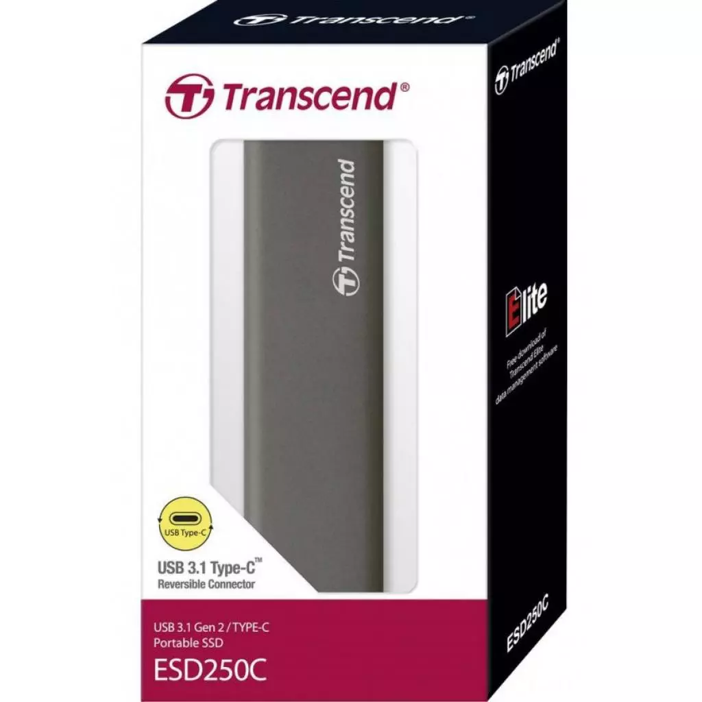 Накопитель SSD USB 3.1 960GB Transcend (TS960GESD250C) - 3 Накопитель SSD USB 3.1 960GB Transcend (TS960GESD250C) - 3
