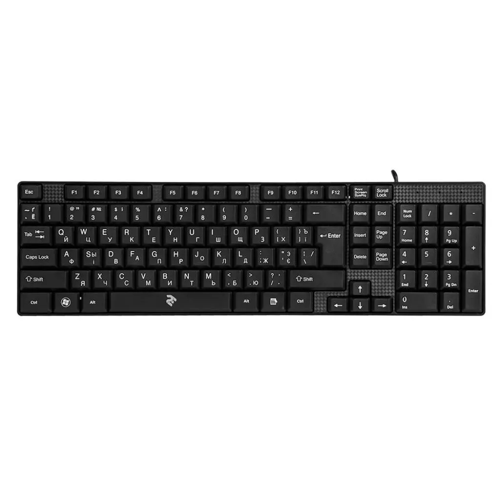 Клавиатура 2E KS 106 USB Black (2E-KS106UB)