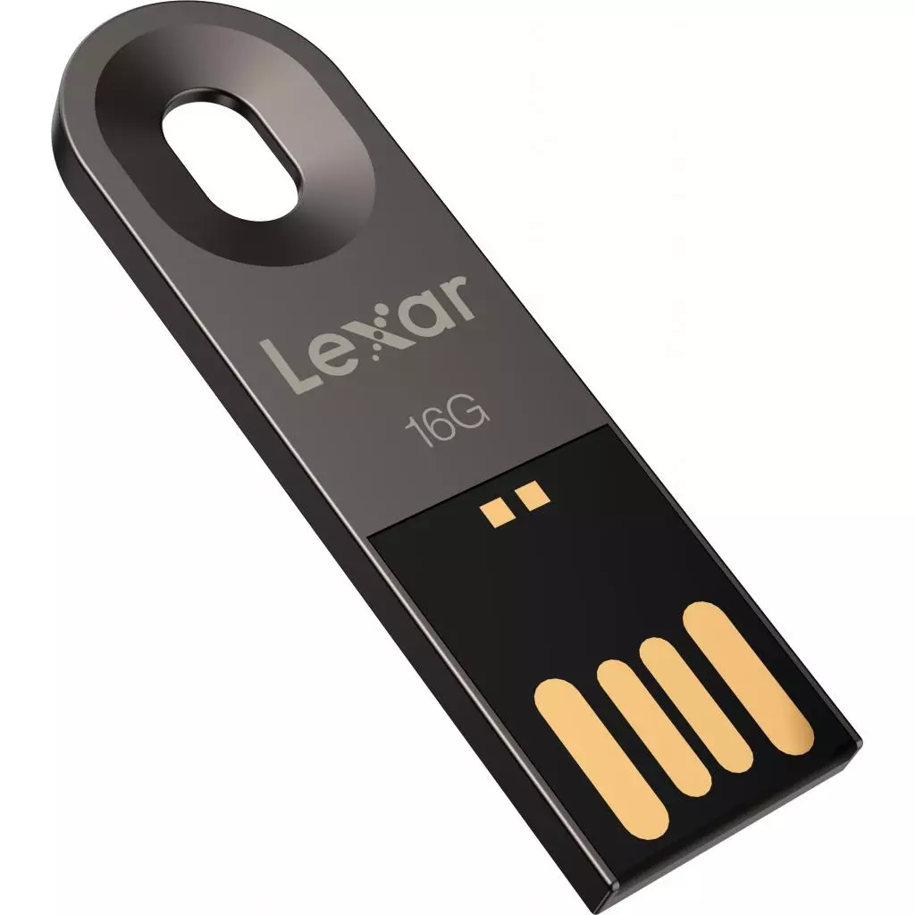 USB флеш накопитель Lexar 16GB JumpDrive M25 Titanium Gray USB 2.0 (LJDM025016G-BNQNG) - 1