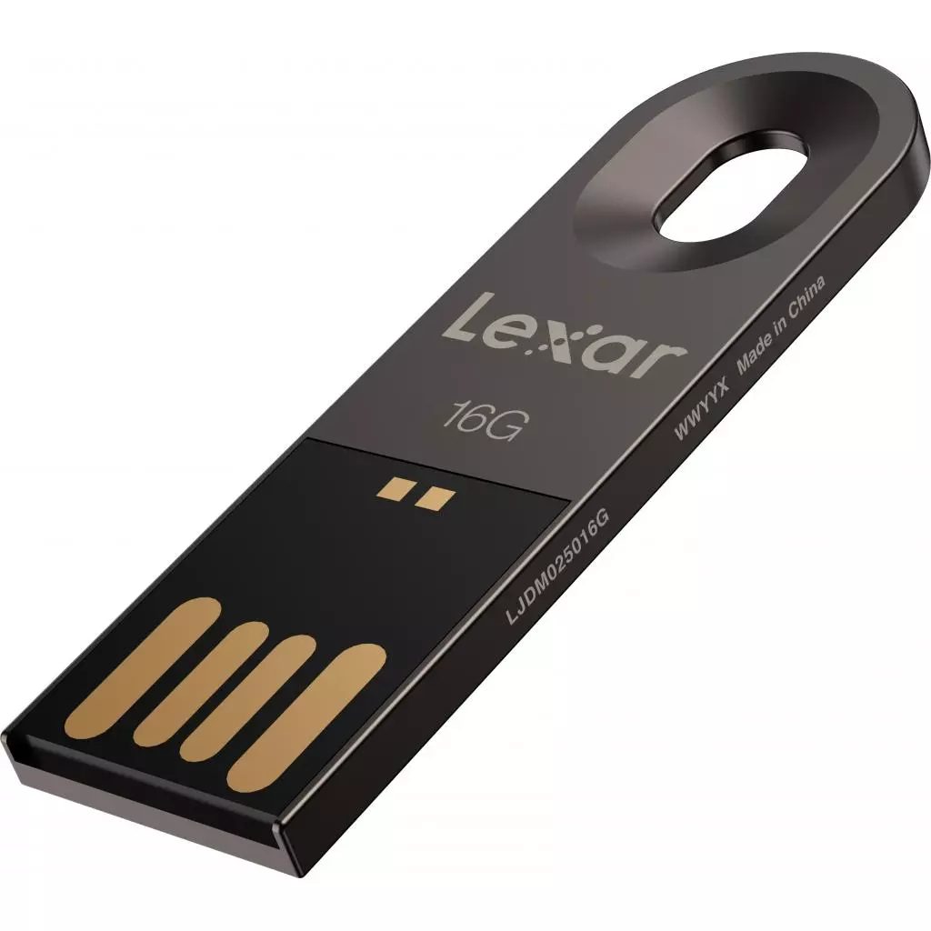USB флеш накопитель Lexar 16GB JumpDrive M25 Titanium Gray USB 2.0 (LJDM025016G-BNQNG) - 2
