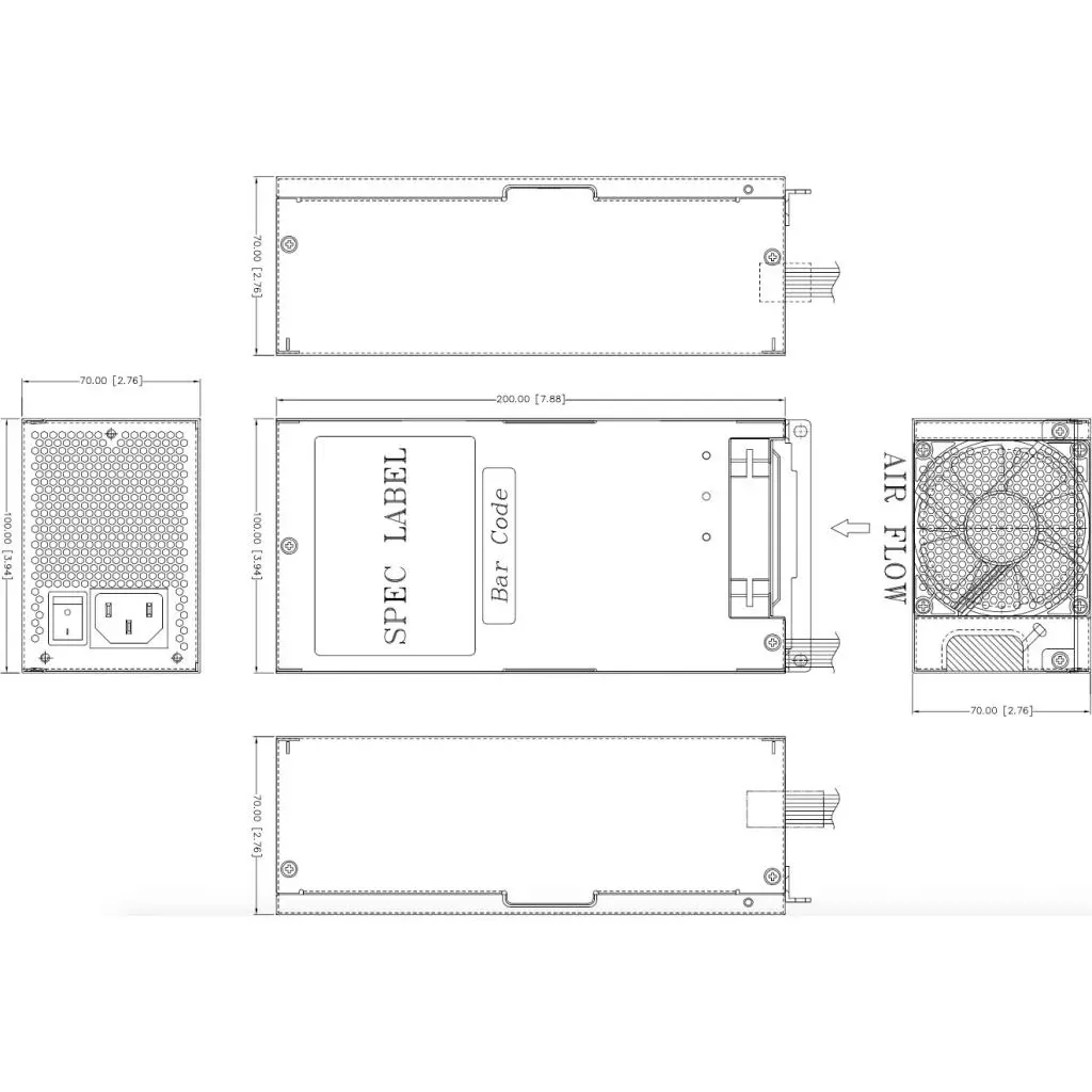 Блок питания FSP 500W (FSP500-50WCB) - 2