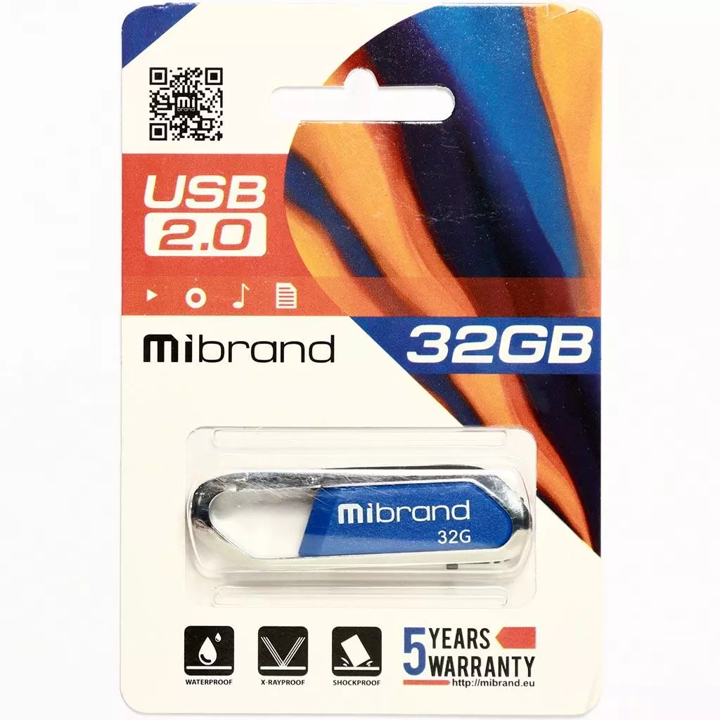 USB флеш накопитель Mibrand 32GB Aligator Blue USB 2.0 (MI2.0/AL32U7U) - 1 USB флеш накопитель Mibrand 32GB Aligator Blue USB 2.0 (MI2.0/AL32U7U) - 1