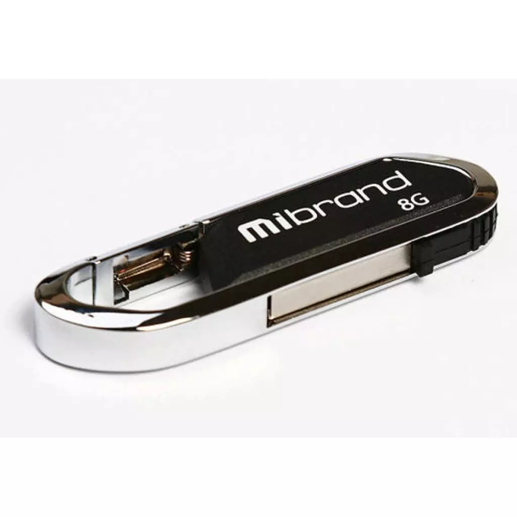 USB флеш накопитель Mibrand 8GB Aligator Black USB 2.0 (MI2.0/AL8U7B)