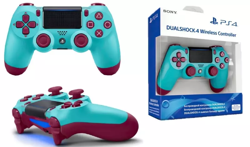 PlayStation Dualshock v2 Berry Blue UA - 1