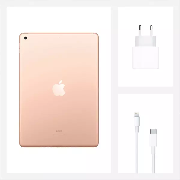 Apple iPad 10.2" 2020 Wi-Fi 128GB Gold (MYLF2) - 2
