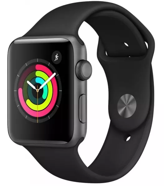 Apple Watch Series 3 42mm (GPS) Space Gray Aluminum Case with Black Sport Band (MQL12/MTF32) - Apple Watch Series 3 42mm (GPS) Space Gray Aluminum Case with Black Sport Band (MQL12/MTF32)