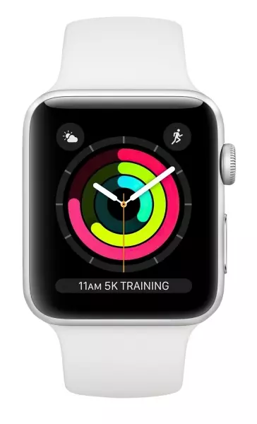 Apple Watch Series 3 42mm (GPS) Silver Aluminum Case with White Sport Band (MTF22) - 1