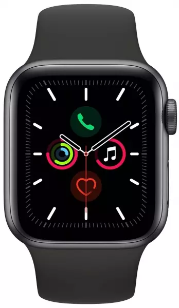 Apple Watch Series 5 40mm (GPS) Space Gray Aluminum Case with Black Sport Band (MWV82) - Apple Watch Series 5 40mm (GPS) Space Gray Aluminum Case with Black Sport Band (MWV82)