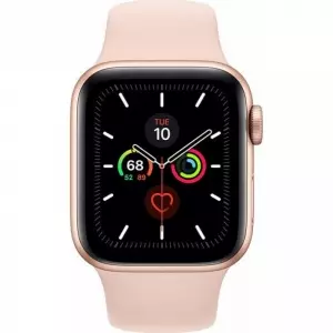 Apple Watch Series 5 40mm (GPS+LTE) Gold Aluminum Case with Pink Sand Sport Band (MWWP2)