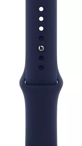 Apple Watch Series 6 44mm (GPS) Blue Aluminum Case with Deep Navy Sport Band (M00J3) - 2