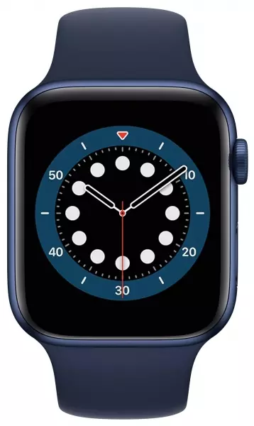 Apple Watch Series 6 44mm (GPS) Blue Aluminum Case with Deep Navy Sport Band (M00J3) - Apple Watch Series 6 44mm (GPS) Blue Aluminum Case with Deep Navy Sport Band (M00J3)