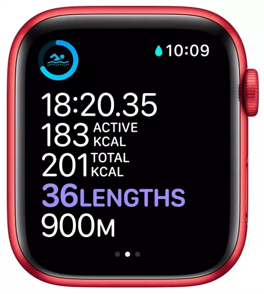Apple Watch Series 6 44mm (GPS) Red Aluminum Case with (Product) Red Sport Band (M00M3) - 7