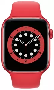 Apple Watch Series 6 44mm (GPS) Red Aluminum Case with (Product) Red Sport Band (M00M3)