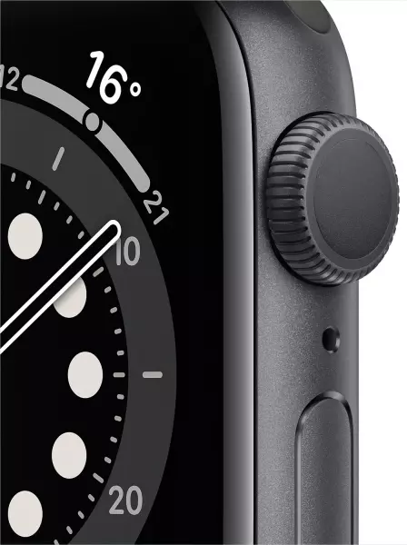 Apple Watch Series 6 40mm (GPS) Space Gray Aluminum Case with Black Sport Band (MG133) - 4