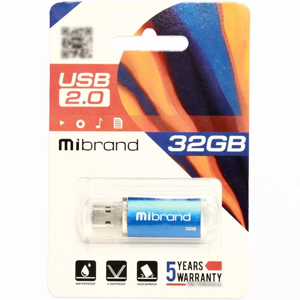 USB флеш накопитель Mibrand 32GB Cougar Blue USB 2.0 (MI2.0/CU32P1U) - 1 USB флеш накопитель Mibrand 32GB Cougar Blue USB 2.0 (MI2.0/CU32P1U) - 1
