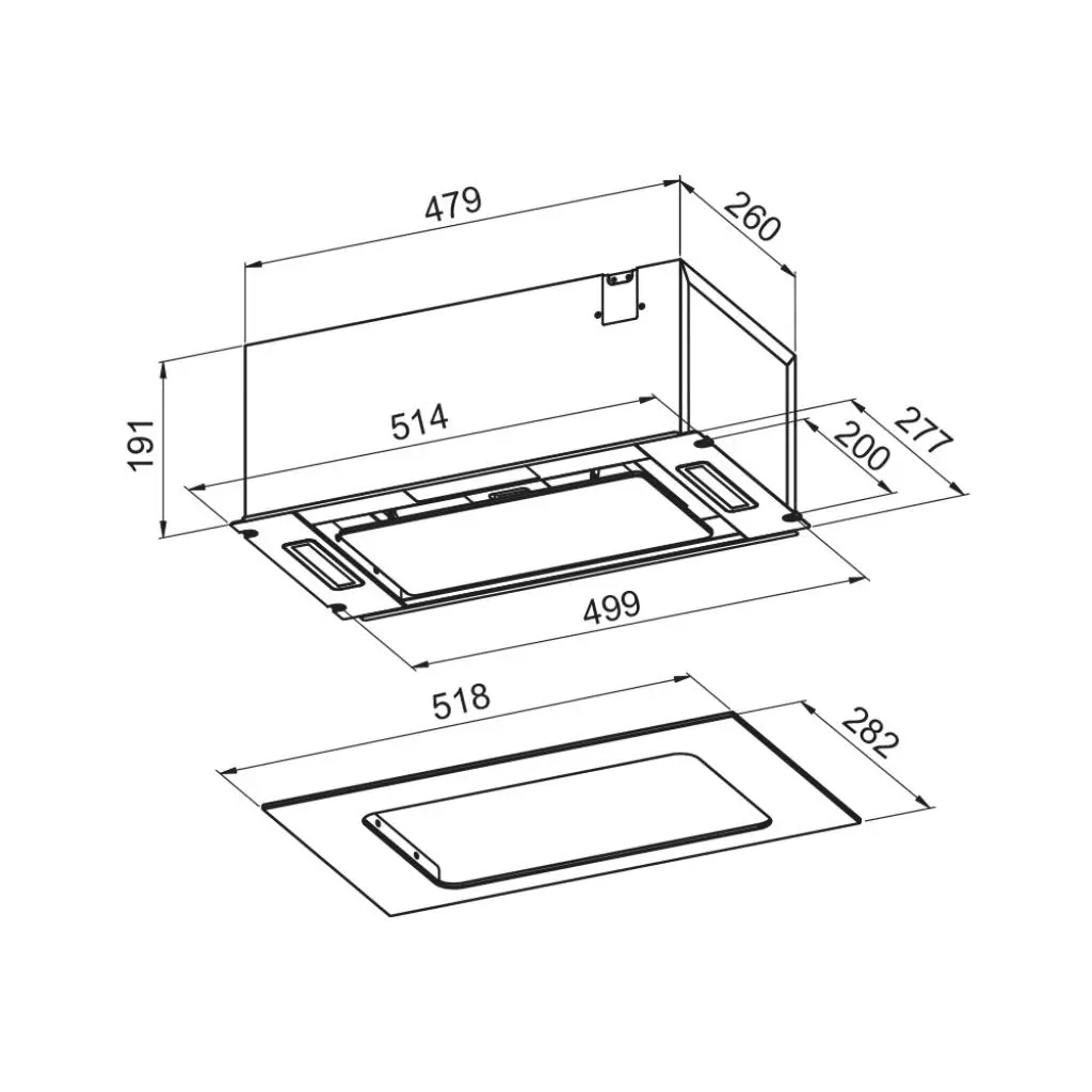 Вытяжка кухонная Pyramida CHGX 521 BL - 10 Вытяжка кухонная Pyramida CHGX 521 BL - 10