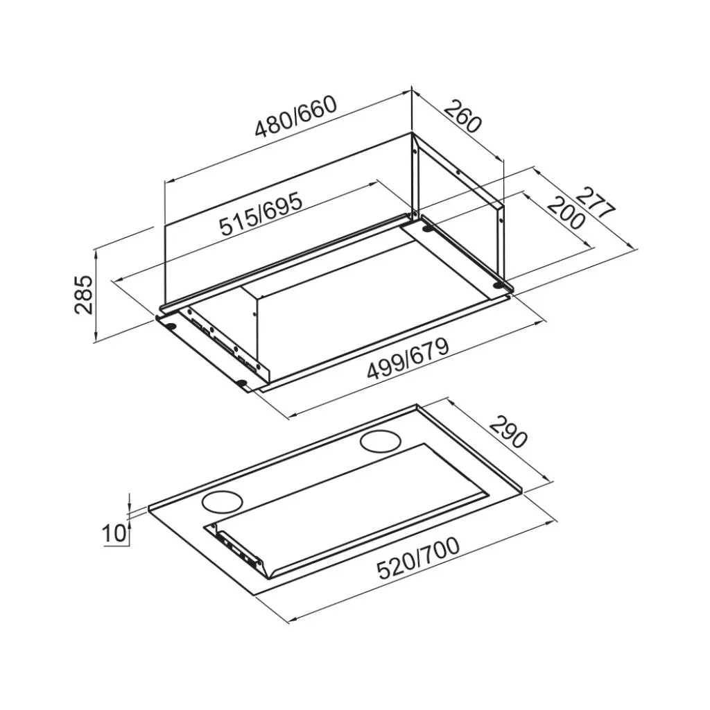 Вытяжка кухонная Pyramida CHX 722 IX - 7 Вытяжка кухонная Pyramida CHX 722 IX - 7