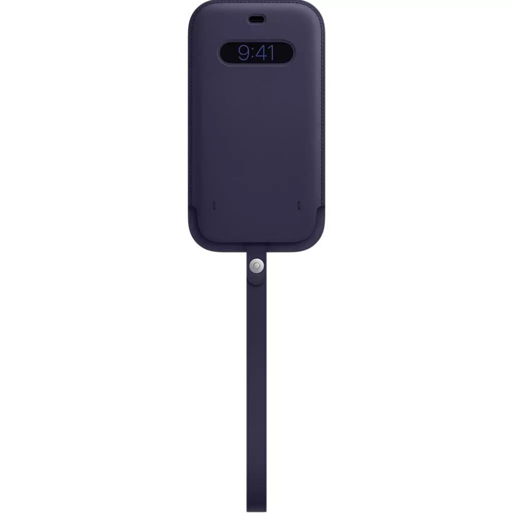 Чехол для моб. телефона Apple iPhone 12 Pro Max Leather Sleeve with MagSafe - Deep Violet, (MK0D3ZM/A)