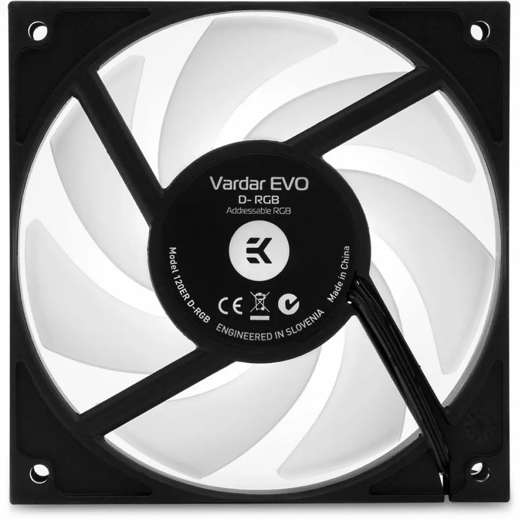 Кулер для корпуса Ekwb EK-Vardar EVO 120ER D-RGB (500-2200 RPM) - White (3831109825372) - 1 Кулер для корпуса Ekwb EK-Vardar EVO 120ER D-RGB (500-2200 RPM) - White (3831109825372) - 1