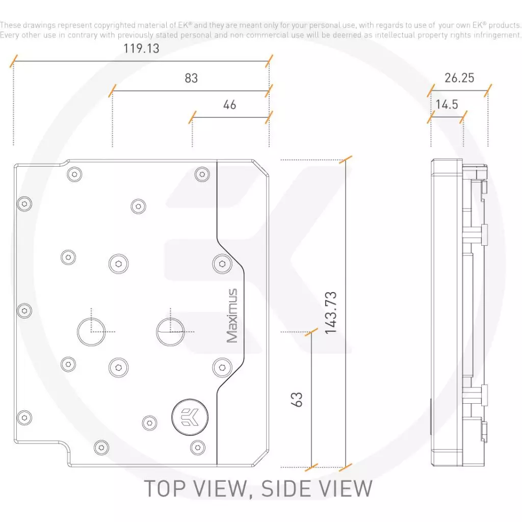 Водоблок Ekwb EK-Quantum Momentum ROG Maximus XII Hero D-RGB - Plexi (3831109829325) - 2 Водоблок Ekwb EK-Quantum Momentum ROG Maximus XII Hero D-RGB - Plexi (3831109829325) - 2
