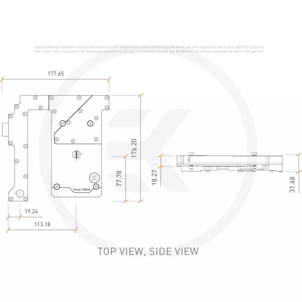 Водоблок Ekwb EK-Quantum Momentum TRX40 Aorus Master D-RGB - Plexi (3831109823972) - 2 Водоблок Ekwb EK-Quantum Momentum TRX40 Aorus Master D-RGB - Plexi (3831109823972) - 2