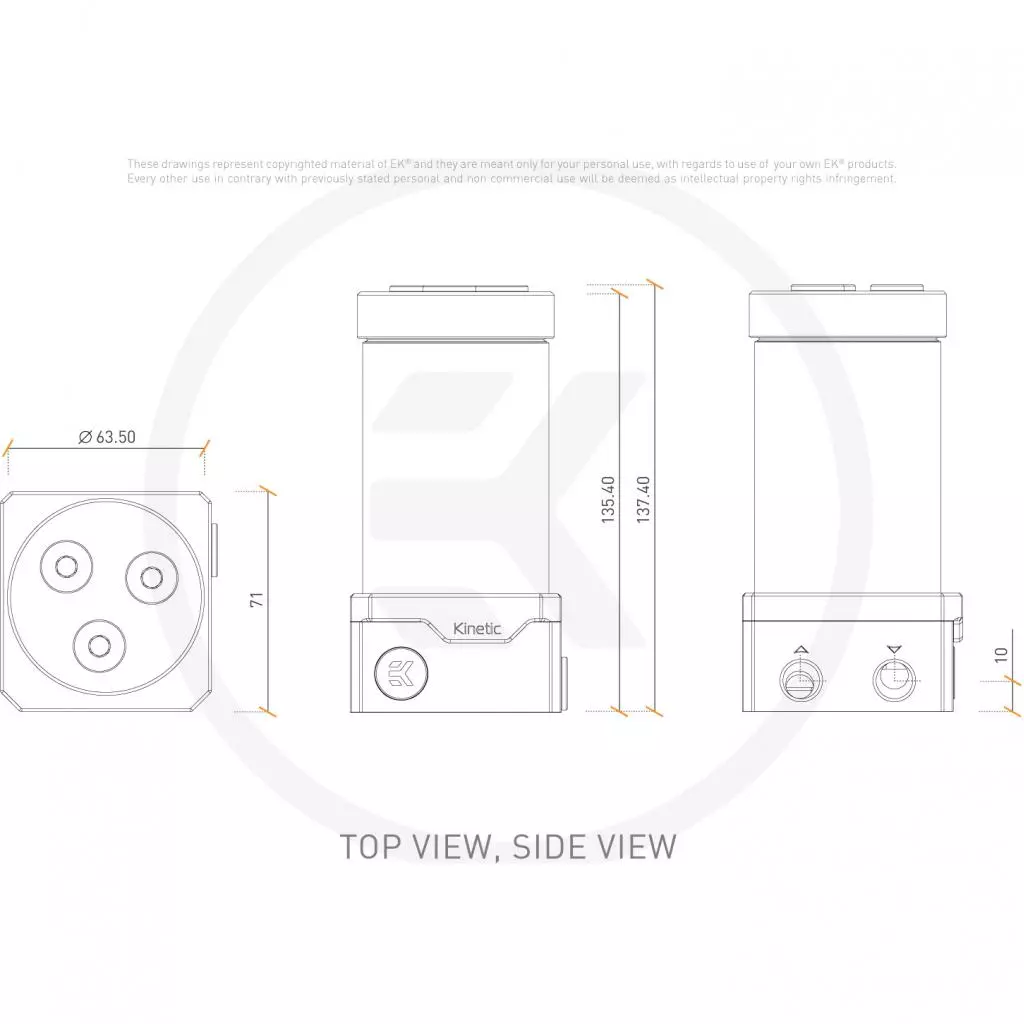 Помпа для СВО Ekwb EK-Quantum Kinetic TBE 160 DDC Body D-RGB - Plexi (3831109822494) - 3 Помпа для СВО Ekwb EK-Quantum Kinetic TBE 160 DDC Body D-RGB - Plexi (3831109822494) - 3