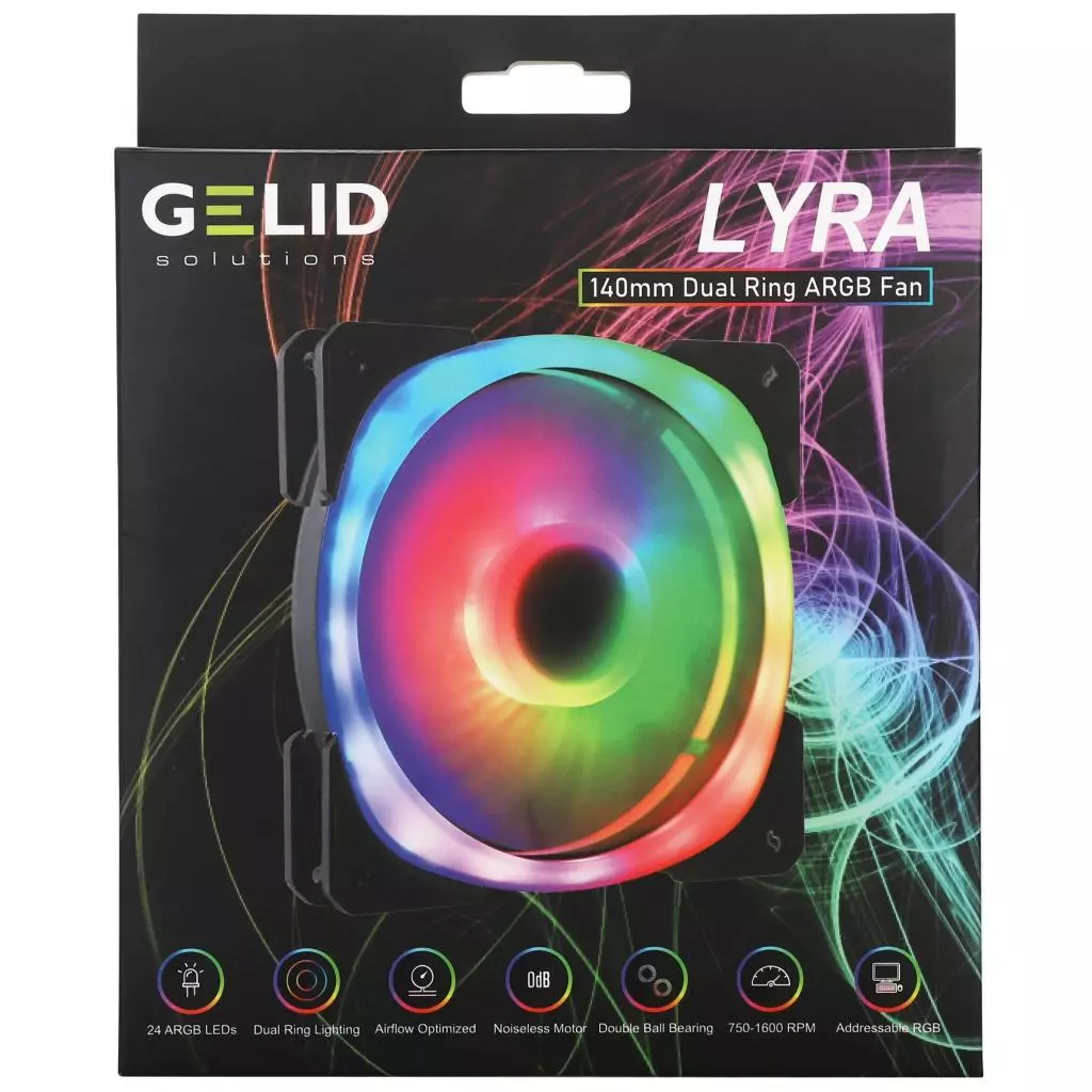 Кулер для корпуса Gelid Solutions Lyra ARGB 140mm (LYRA ARGB FAN) - 2