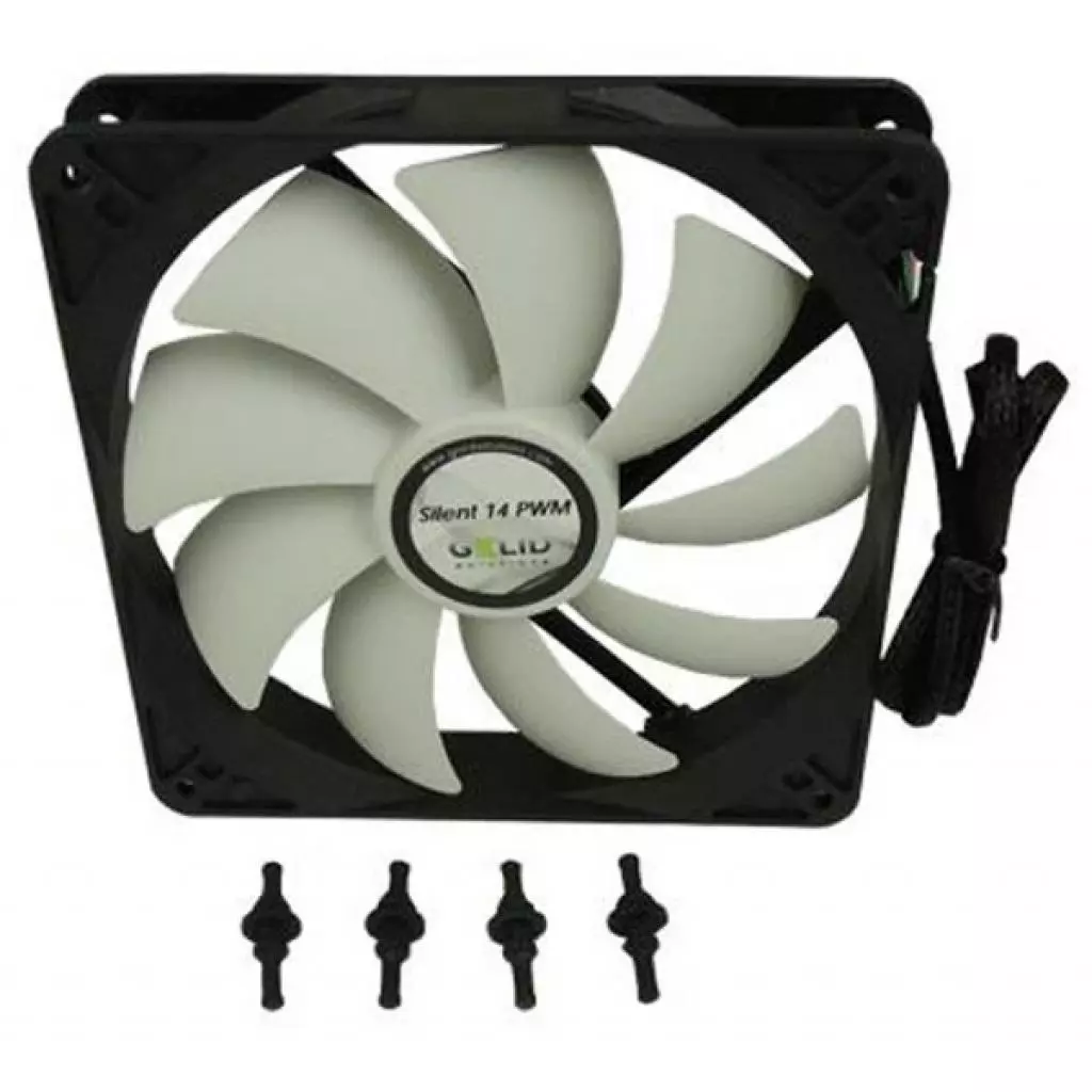 Кулер для корпуса Gelid Solutions Silent 14 PWM 140 mm (FN-PX14-12) - 1 Кулер для корпуса Gelid Solutions Silent 14 PWM 140 mm (FN-PX14-12) - 1