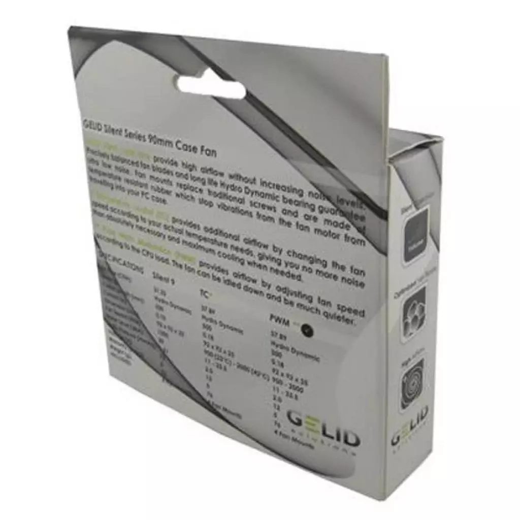 Кулер для корпуса Gelid Solutions Silent 9 TC 90 mm (FN-TX09-20) - 3 Кулер для корпуса Gelid Solutions Silent 9 TC 90 mm (FN-TX09-20) - 3