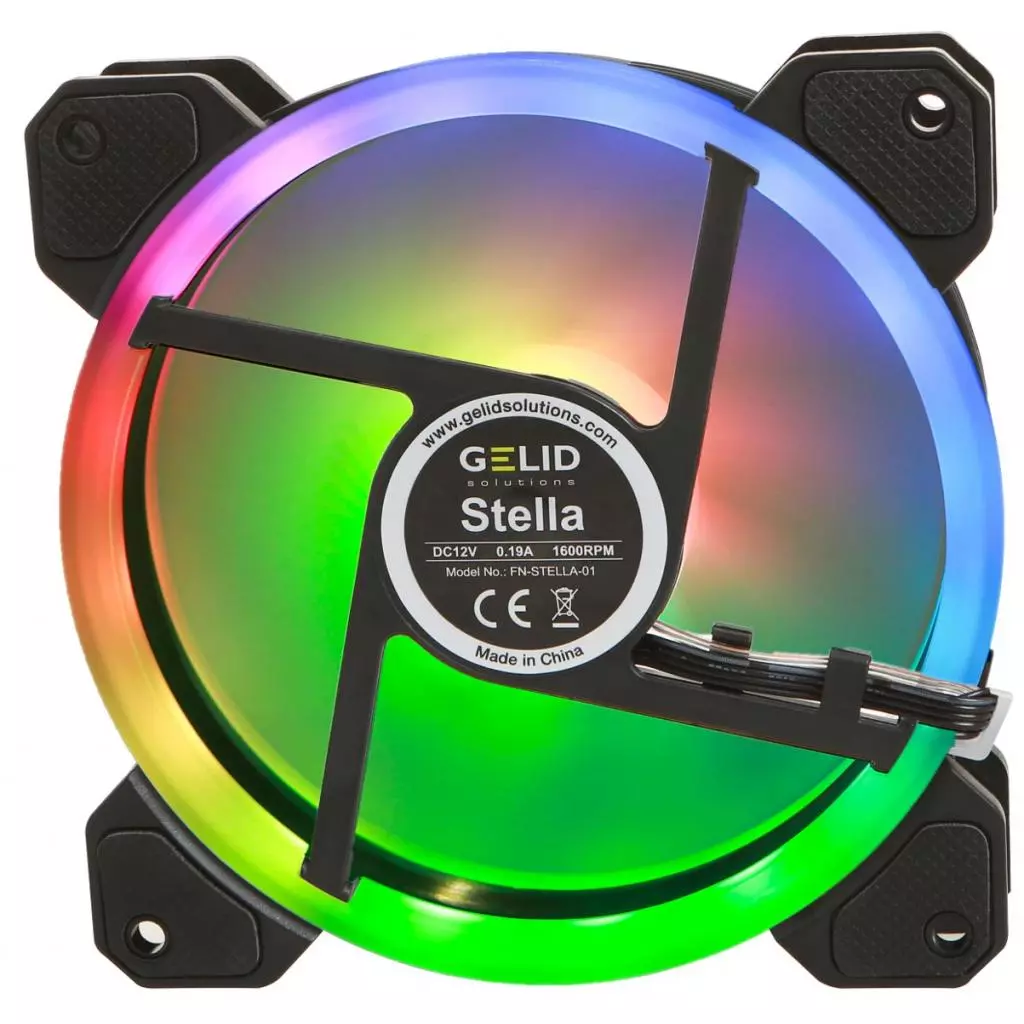 Кулер для корпуса Gelid Solutions Stella ARGB 120mm (FN-STELLA-01) - 1 Кулер для корпуса Gelid Solutions Stella ARGB 120mm (FN-STELLA-01) - 1