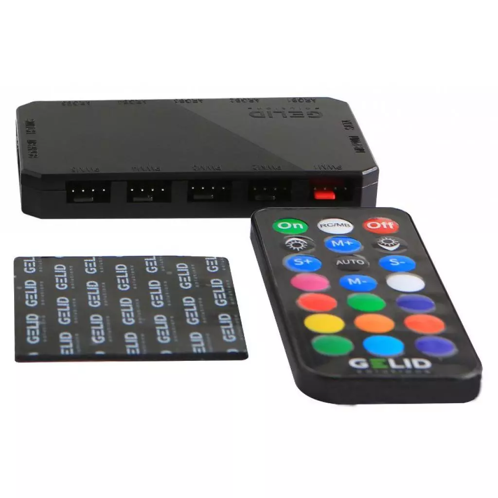 Кулер для корпуса Gelid Solutions AMBER 5 ARGB Combo Bundle ( 5 вентиляторов ) (RF-RGB-MP-01) - 3 Кулер для корпуса Gelid Solutions AMBER 5 ARGB Combo Bundle ( 5 вентиляторов ) (RF-RGB-MP-01) - 3