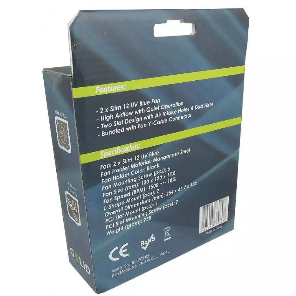 Кулер для видеокарты Gelid Solutions PCI Slot Fan Holder (SL-PCI-02) - 3 Кулер для видеокарты Gelid Solutions PCI Slot Fan Holder (SL-PCI-02) - 3