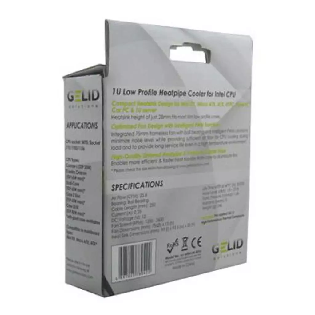 Кулер для процессора Gelid Solutions Slim Silence i-Plus (CC-SSilence-iPlus) - 5 Кулер для процессора Gelid Solutions Slim Silence i-Plus (CC-SSilence-iPlus) - 5