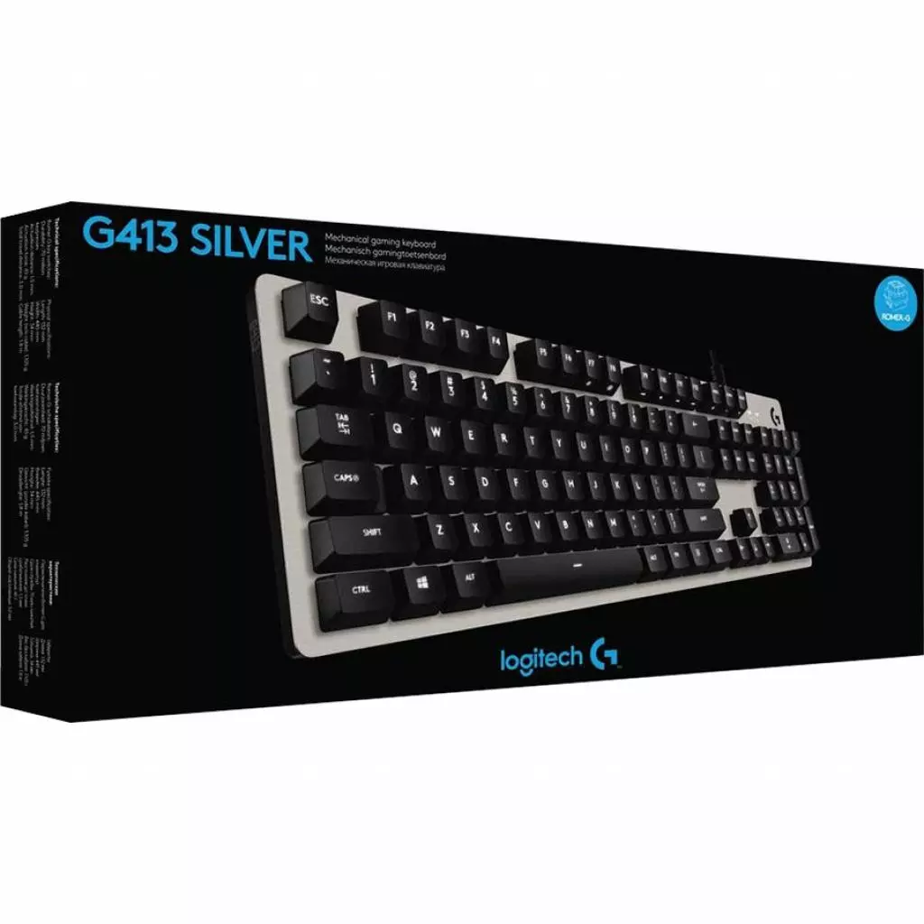 Клавиатура Logitech G413 Silver Led White RU (920-008516) - 6