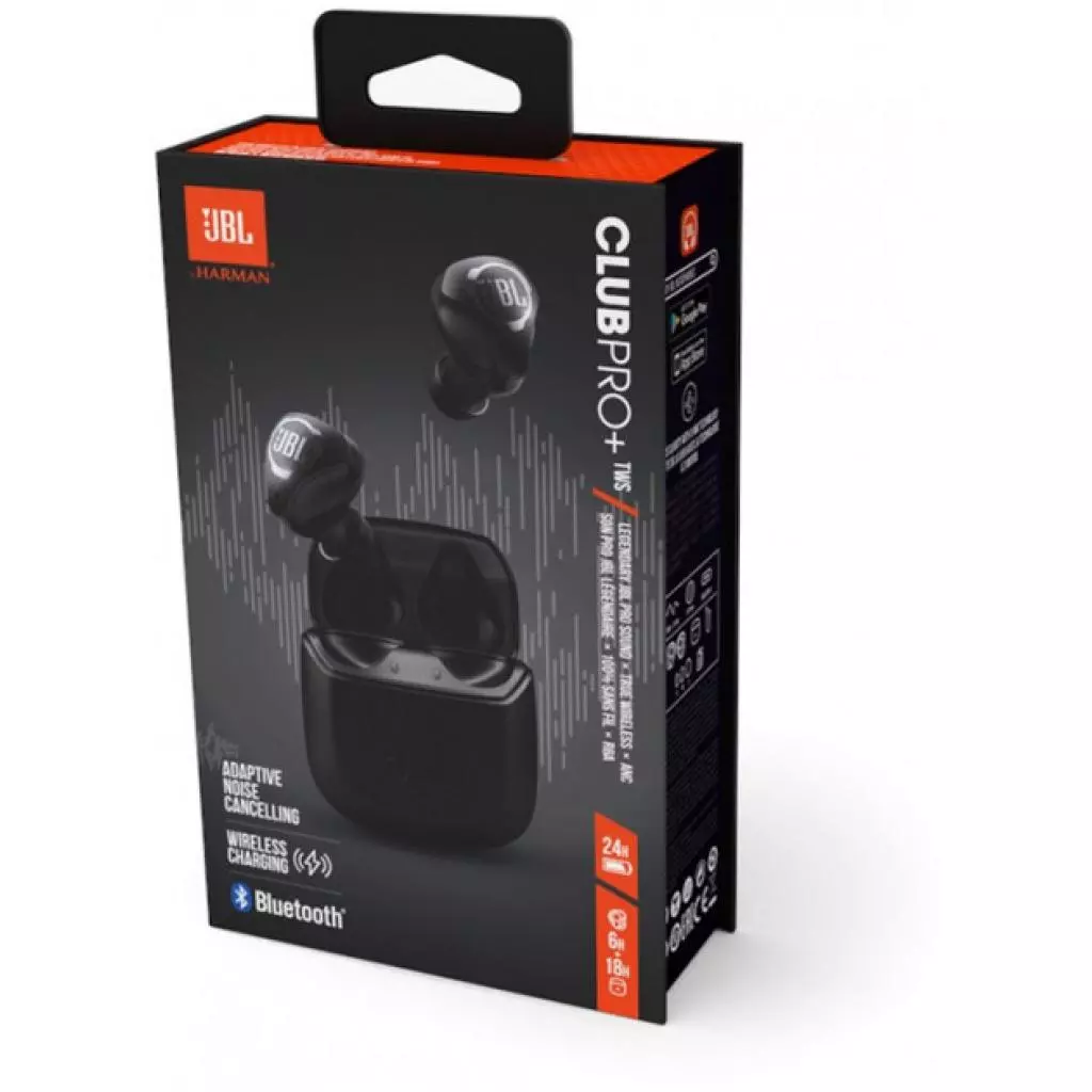 Наушники JBL Club Pro+ TWS Black (JBLCLUBPROPTWSBLK) - 8 Наушники JBL Club Pro+ TWS Black (JBLCLUBPROPTWSBLK) - 8