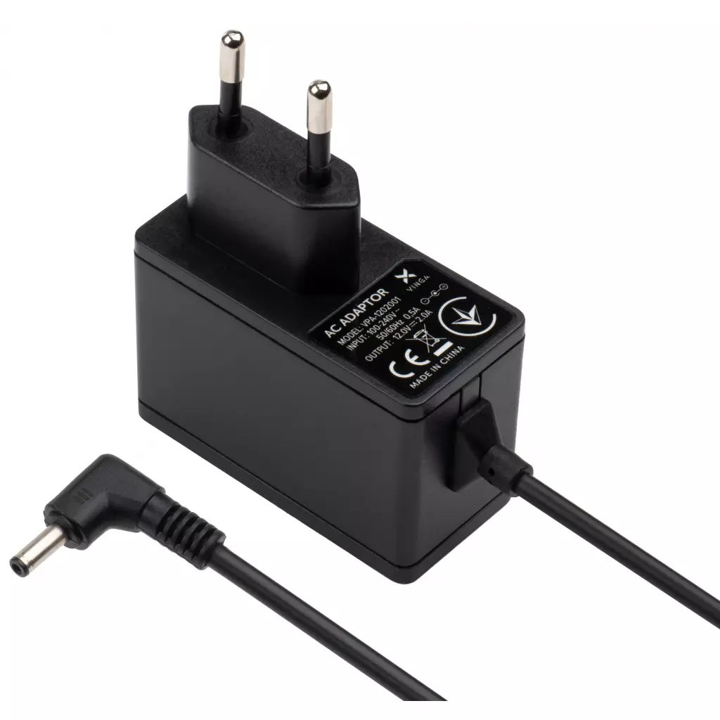 Блок питания к ноутбуку Vinga 24W 12V 2.0А разъем 3.4*1.3, wall mount (VPA-1202001) - 2 Блок питания к ноутбуку Vinga 24W 12V 2.0А разъем 3.4*1.3, wall mount (VPA-1202001) - 2