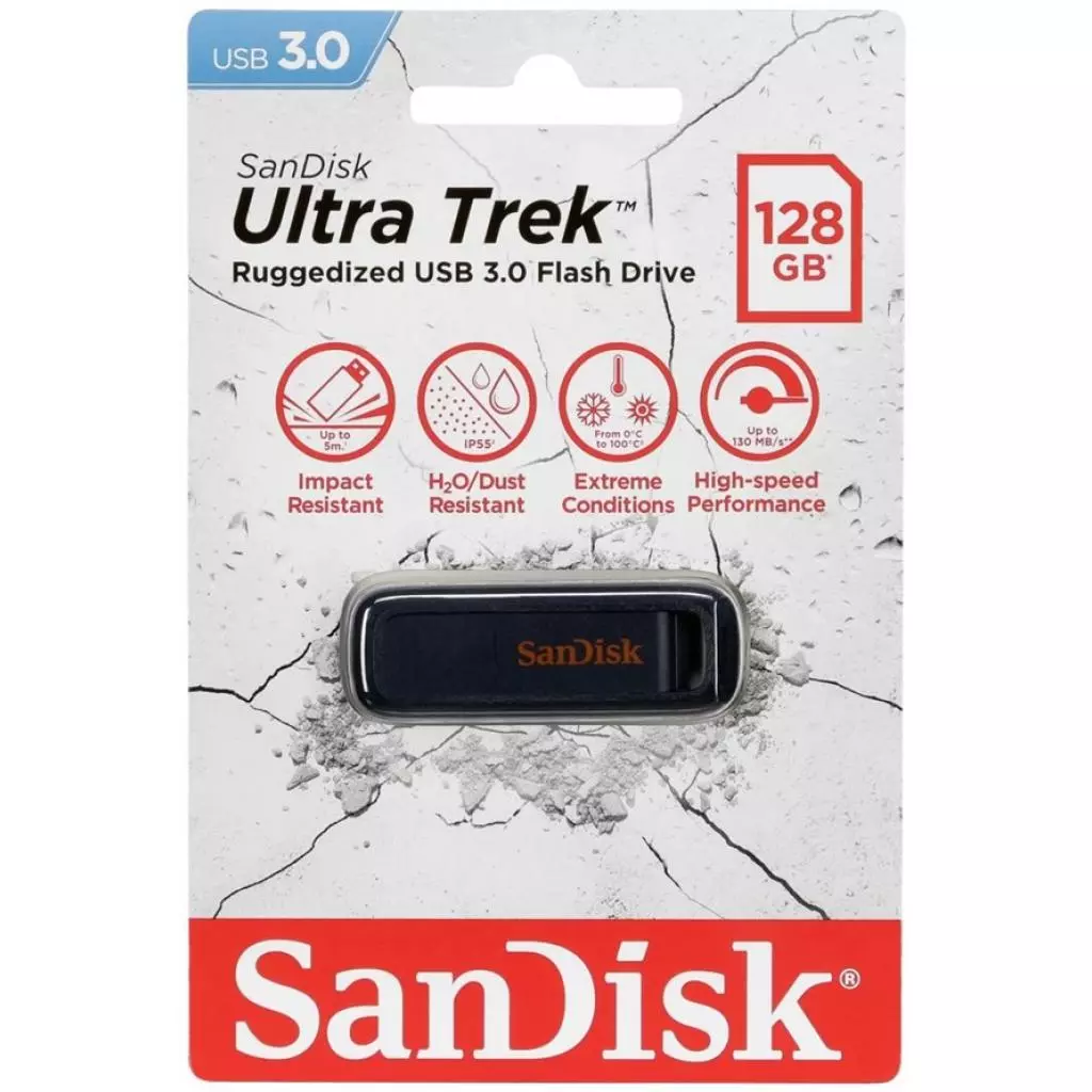 USB флеш накопитель SanDisk 128GB Ultra Trek USB 3.0 (SDCZ490-128G-G46) - 5 USB флеш накопитель SanDisk 128GB Ultra Trek USB 3.0 (SDCZ490-128G-G46) - 5