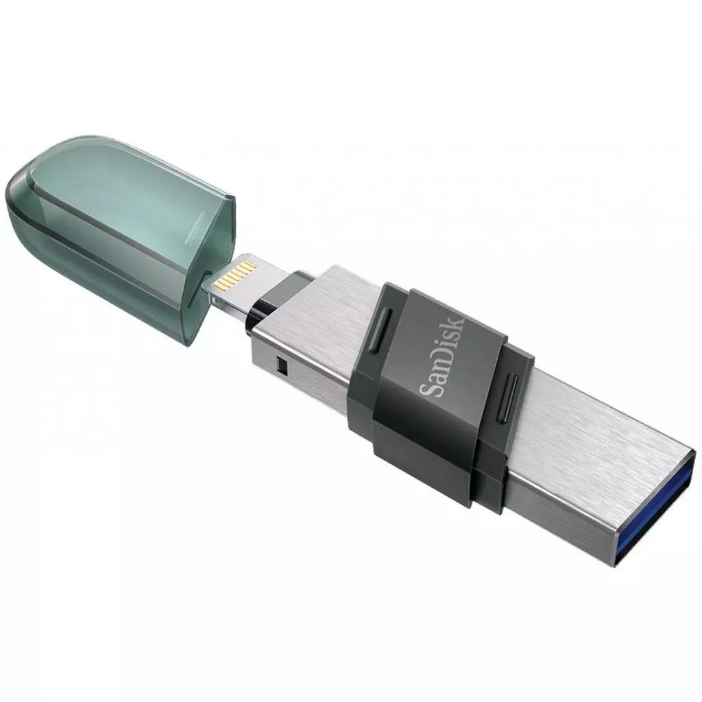 USB флеш накопитель SanDisk 128GB iXpand USB 3.1 /Lightning (SDIX90N-128G-GN6NE) - 3 USB флеш накопитель SanDisk 128GB iXpand USB 3.1 /Lightning (SDIX90N-128G-GN6NE) - 3