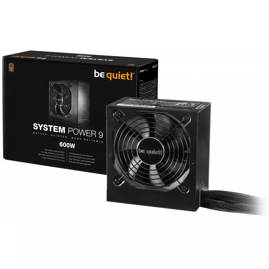 Блок питания Be quiet! 600W System Power 9 (BN247) - 2 Блок питания Be quiet! 600W System Power 9 (BN247) - 2