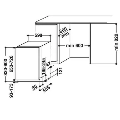 Посудомоечная машина Whirlpool WIF5O41PLEGTS - 1 Посудомоечная машина Whirlpool WIF5O41PLEGTS - 1